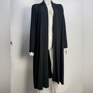 Eileen Fisher Black Open Front Cardigan